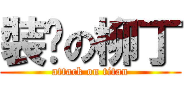 裝傻の柳丁 (attack on titan)
