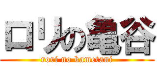 ロリの亀谷 (rori no kametani)