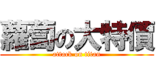 蘿蔔の大特價 (attack on titan)
