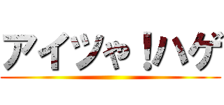 アイツや！ハゲ ()