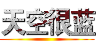 天空很蓝 ()