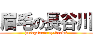 眉毛の長谷川 (hasegawa\'s eyebrows)