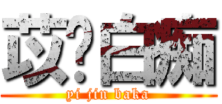 苡锦白痴 (yi jin baka)