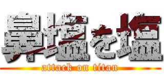 鼻塩を塩 (attack on titan)
