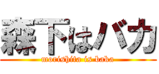 森下はバカ (morishita is baka)