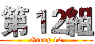 第１２組 (Group 12)