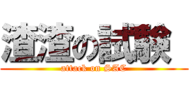 渣渣の試験  (attack on SAC)