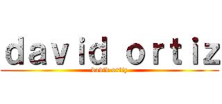 ｄａｖｉｄ ｏｒｔｉｚ (david ortiz)