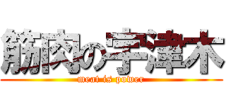 筋肉の宇津木 (meat is power)