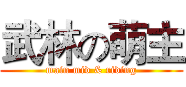 武林の萌主 (main mid & riding)