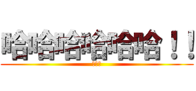 哈哈哈哈哈哈！！ (哈沙小)