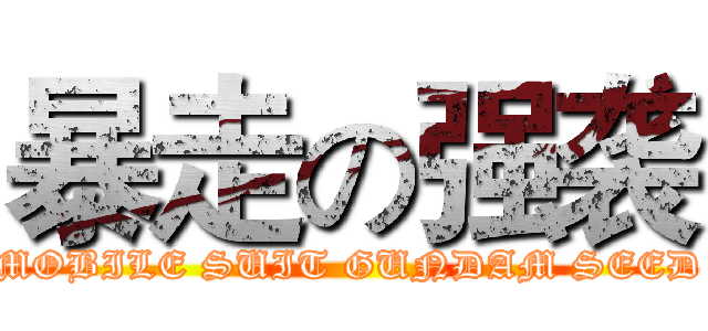 暴走の强袭 (MOBILE SUIT GUNDAM SEED)