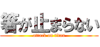 箸が止まらない (attack on titan)