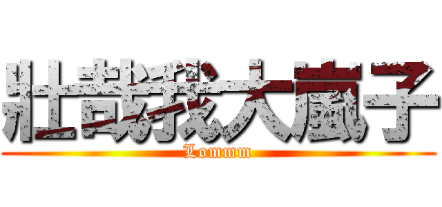 壯哉我大嵐子 (Lommm)