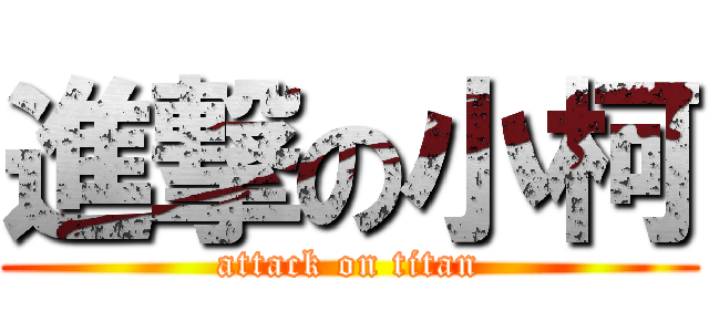 進撃の小柯 (attack on titan)