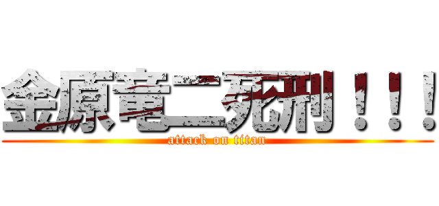 金原竜二死刑！！！ (attack on titan)