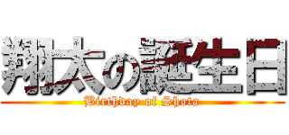 翔太の誕生日 (Birthday of Shota)