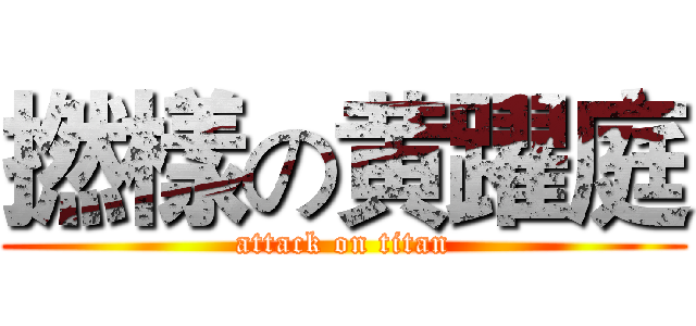 撚樣の黄躍庭 (attack on titan)