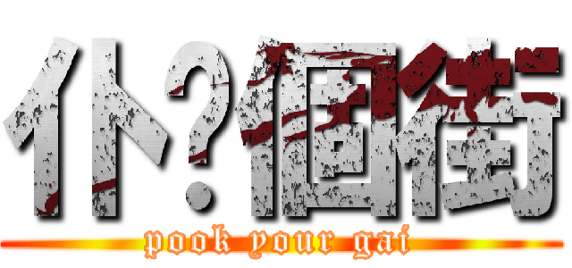仆你個街 (pook your gai)