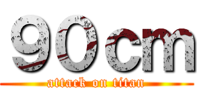 ９０ｃｍ (attack on titan)