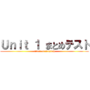 Ｕｎｉｔ １ まとめテスト (attack on Rnglish)