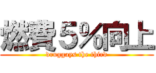 燃費５％向上 (druggays the third)