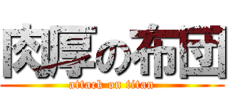 肉厚の布団 (attack on titan)