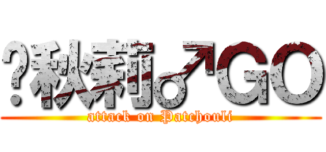 帕秋莉♂ＧＯ (attack on Patchouli)