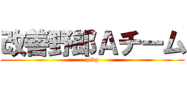 改善野郎Ａチーム (pitg)