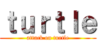 ｔｕｒｔｌｅ (attack on turtle)