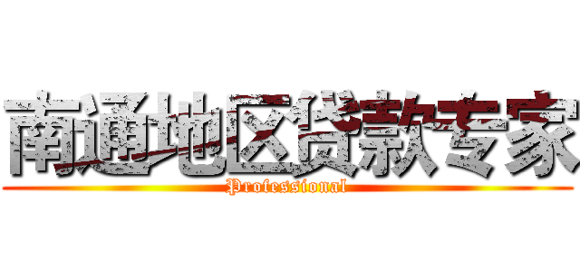 南通地区贷款专家 (Professional)