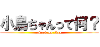 小鳥ちゃんって何？ (attack on titan)
