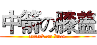 中箭の膝盖 (attack on knee)