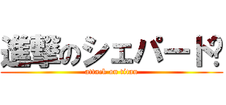 進撃のシェパード燑 (attack on titan)