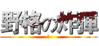 野格の炸彈 (斷)