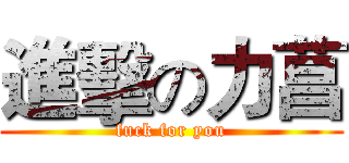 進擊の力菖 (fuck for you)