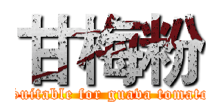 甘梅粉 (Suitable for guava tomato)