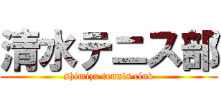 清水テニス部 (shimizu tennis club)