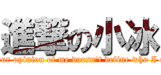 進撃の小冰 ( Your opinion of me doesn\'t define who I am)