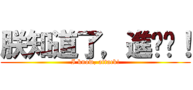 朕知道了，進擊吧！ (I know, attack!)