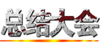 总结大会 (                         )