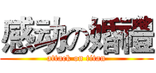 感动の婚禮 (attack on titan)