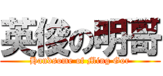 英俊の明哥 (Handsome of Ming Gor)