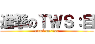 進撃のＴＷＳ：目 (attack on titan)