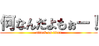何なんだよもぉー！ (attack on titan)