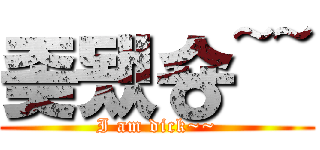 좆됐숑~~ (I am dick~~)