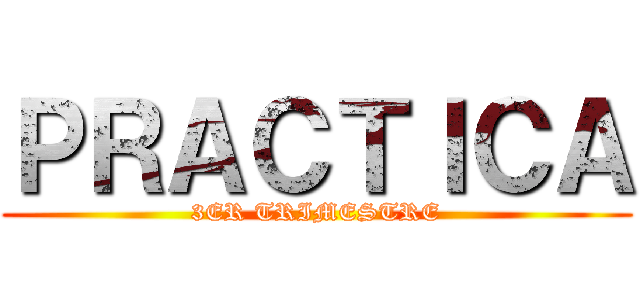 ＰＲＡＣＴＩＣＡ (3ER TRIMESTRE)
