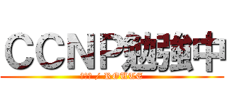 ＣＣＮＰ勉強中 (ｃｃＮ / ROUTE)