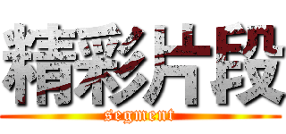 精彩片段 (segment)