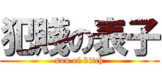 犯賤の表子 (son of bitch)